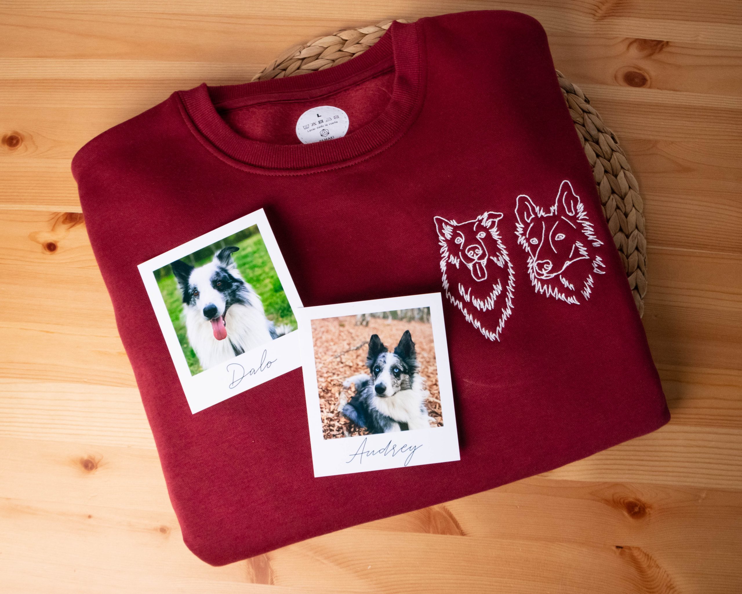 Sudadera Bordada Silueta 2 Mascotas ADULTS-20