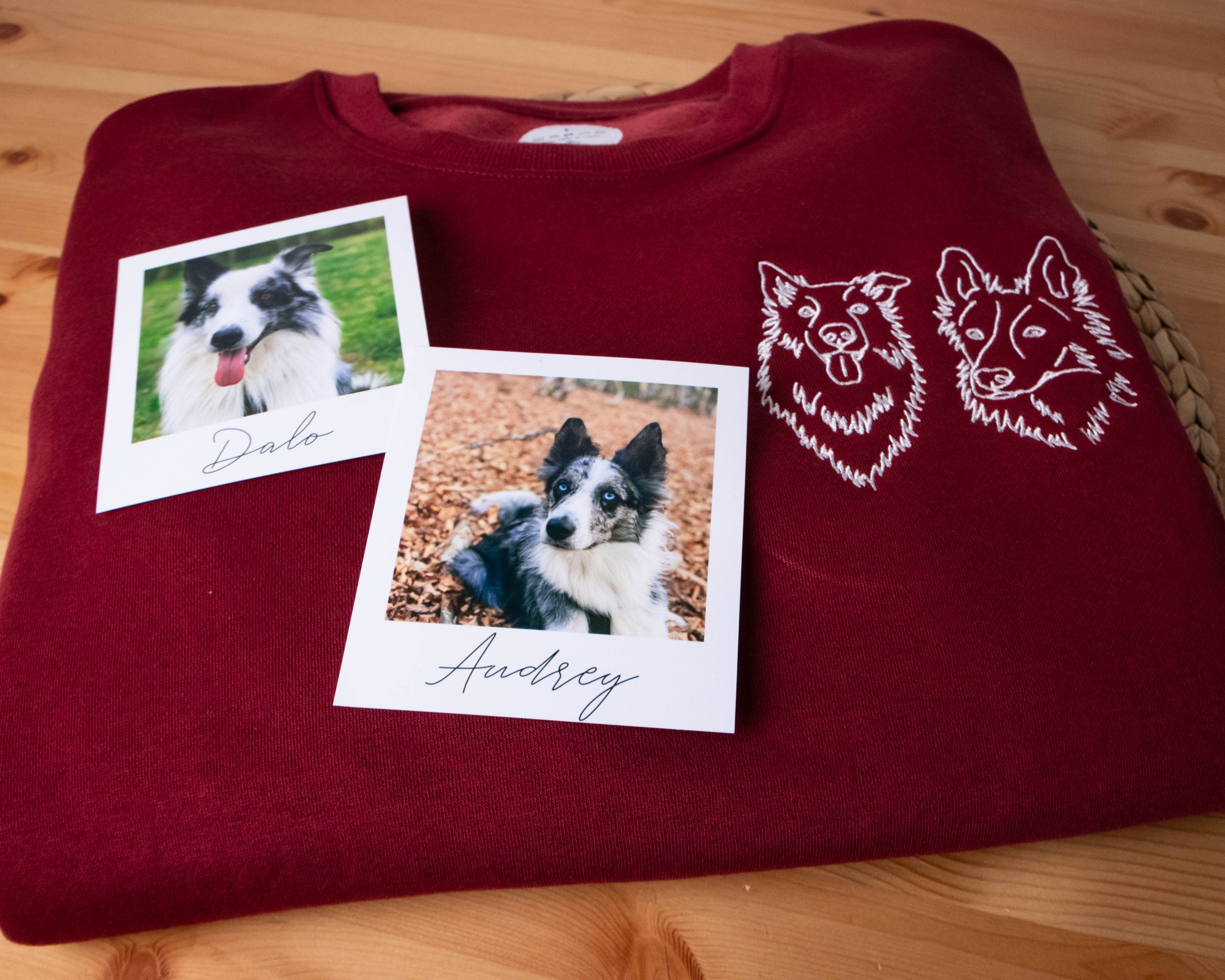 Sudadera Bordada Silueta 2 Mascotas ADULTS-20