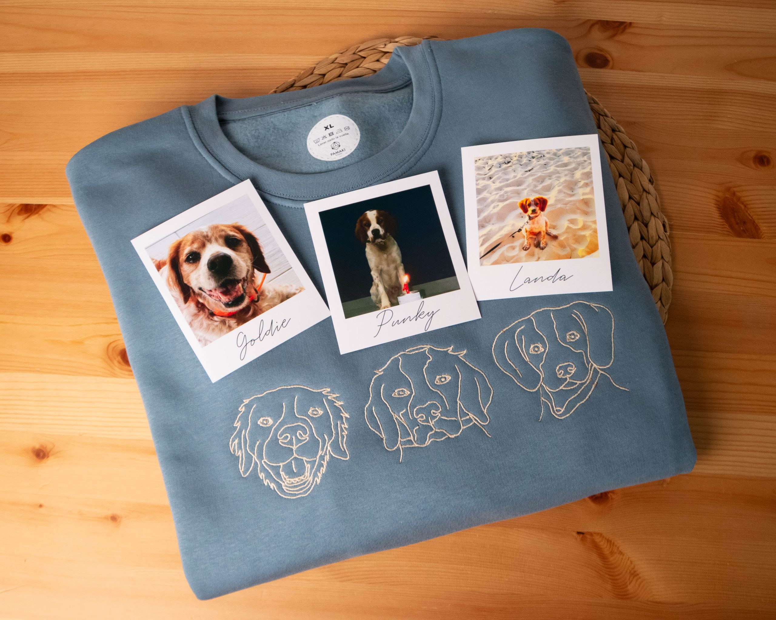 Sudadera Bordada Silueta 3 Mascotas ADULTS-12